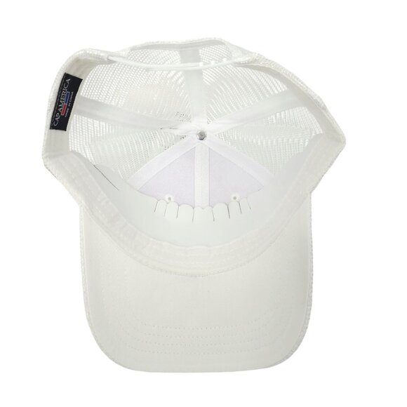 Del Monte Quality Mesh Snapback Cap Embroidered Logo Patch Trucker Baseball Hat - Picture 5 of 13